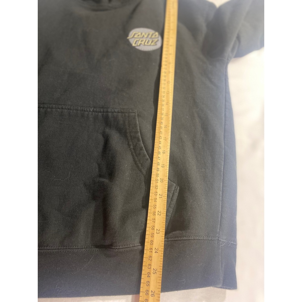 Santa Cruz Hoodie Mens L Black Excellent Graphic Logo Skate Independent Trading - Picture 3 of 10